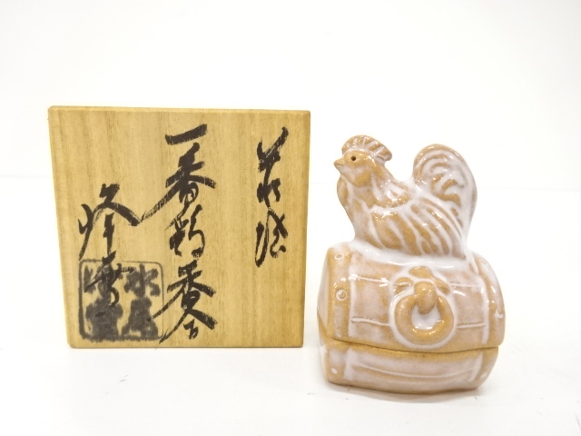 香合　信楽　牛 香合 信楽 牛